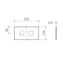 Invisi Series II® Round Dual Flush Plate & Buttons gallery detail image