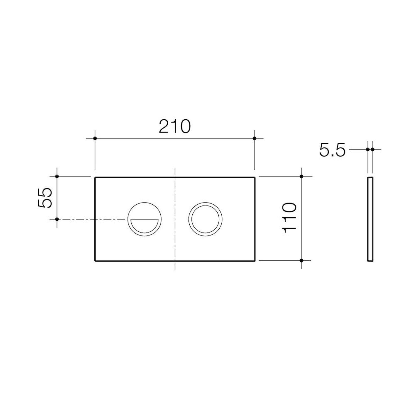 Invisi Series II® Round Dual Flush Plate & Buttons gallery detail image