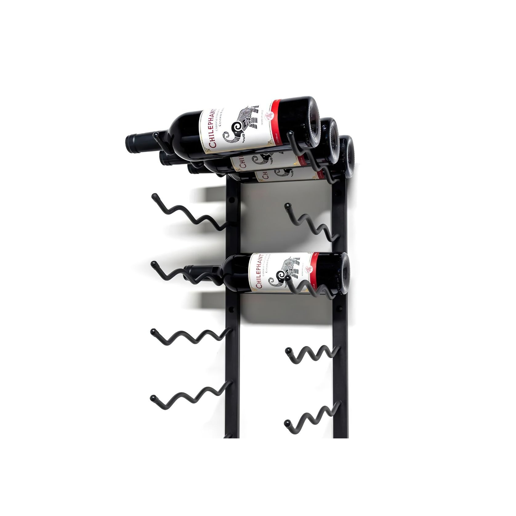 Wall Mounted Metal Rail Wine Racks gallery detail image