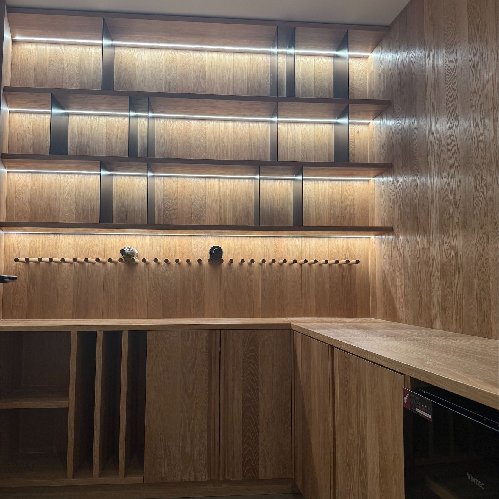 Solid Oak Wine Cellar gallery detail image