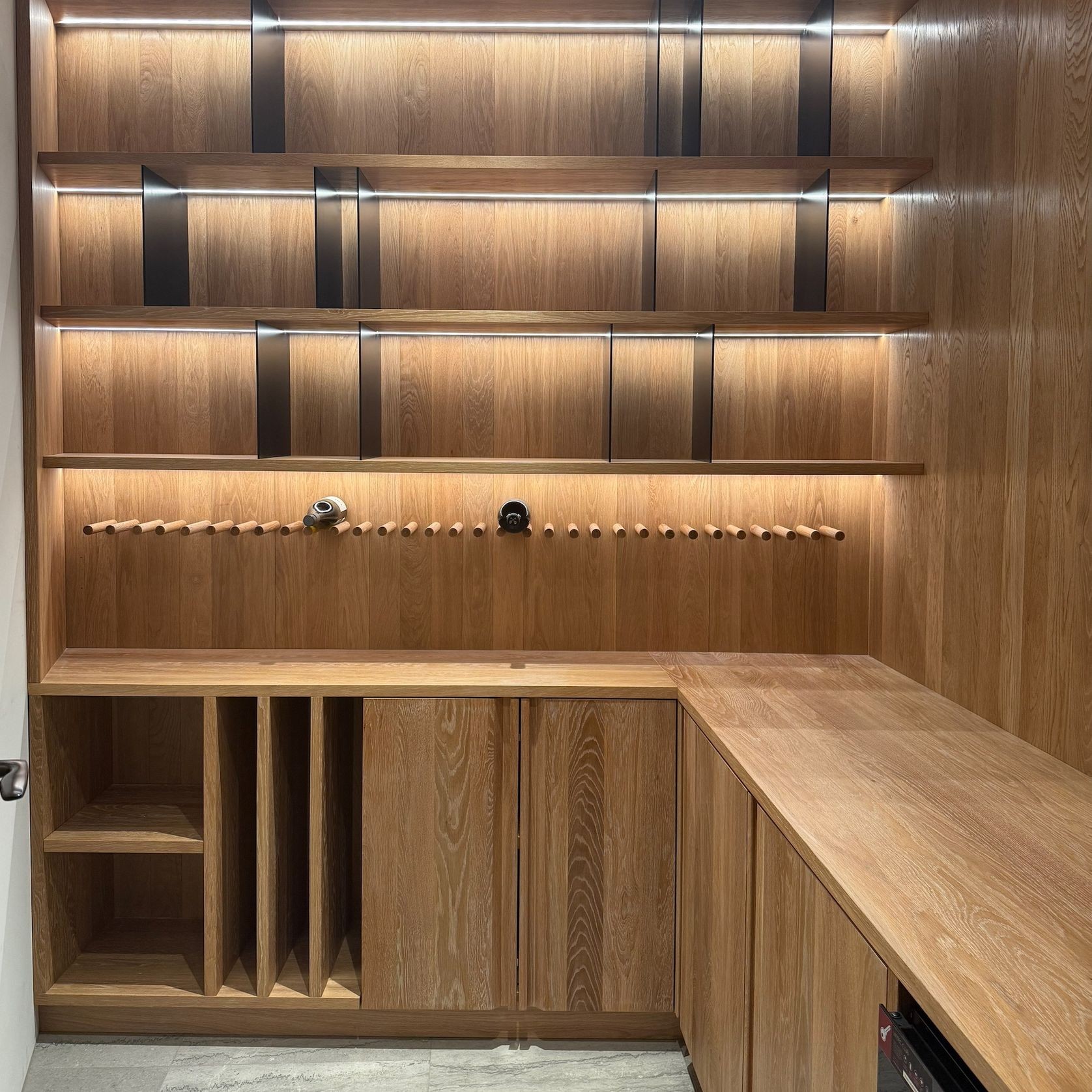 Solid Oak Wine Cellar gallery detail image