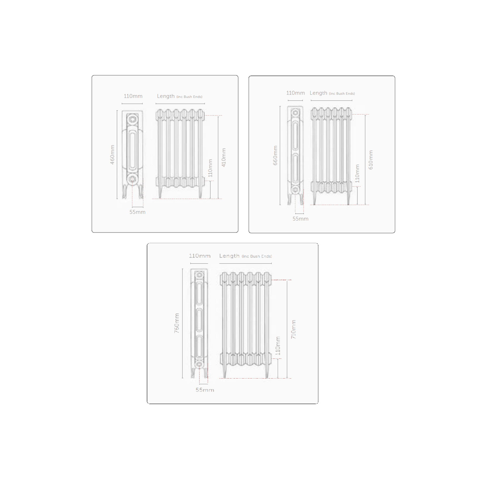 Paladin Pimlico Electric Cast Iron Radiators gallery detail image