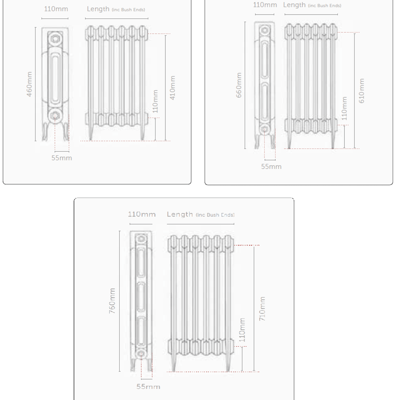 Paladin Pimlico Electric Cast Iron Radiators gallery detail image