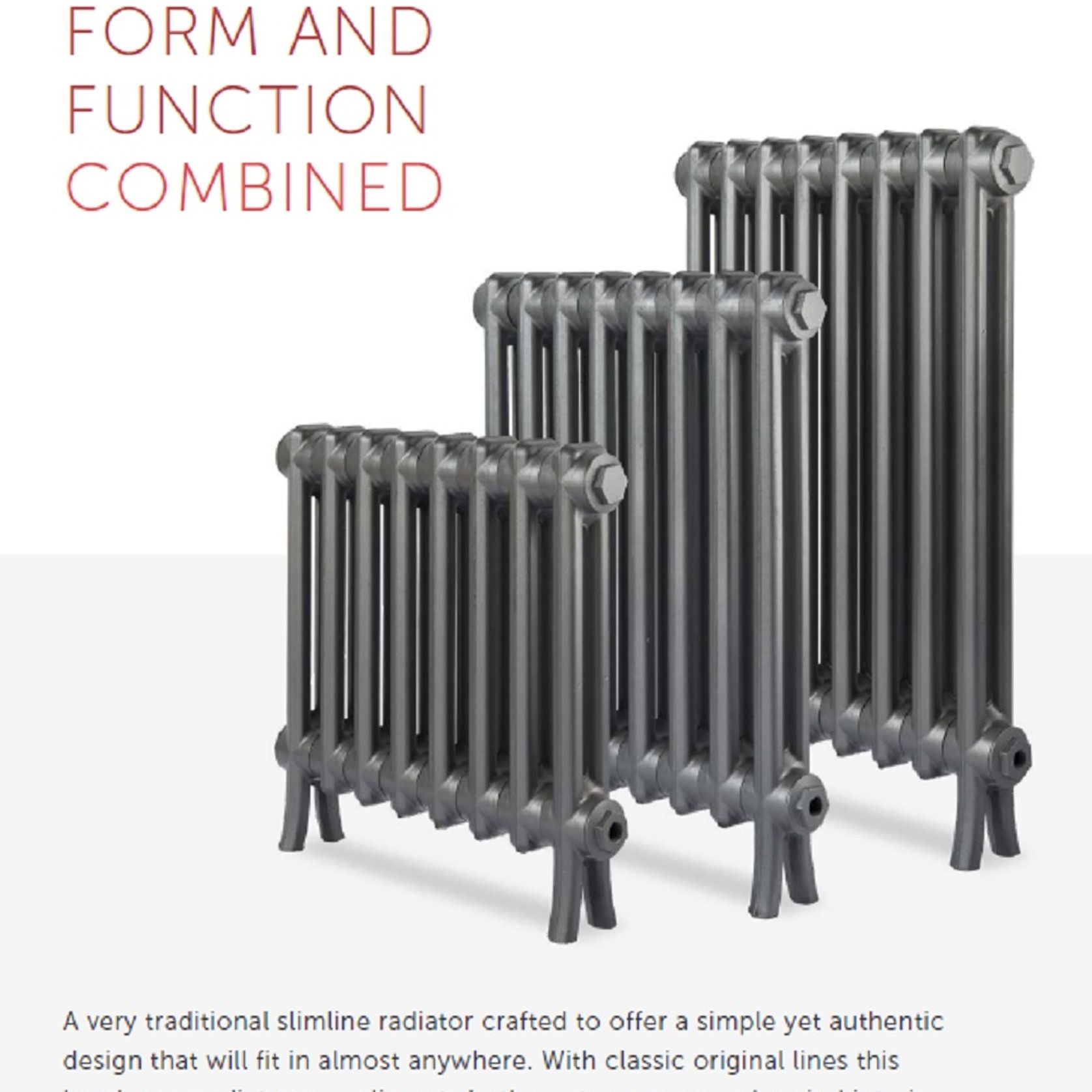 Paladin Elizabethan Cast Iron Radiator (5~12 sections) gallery detail image