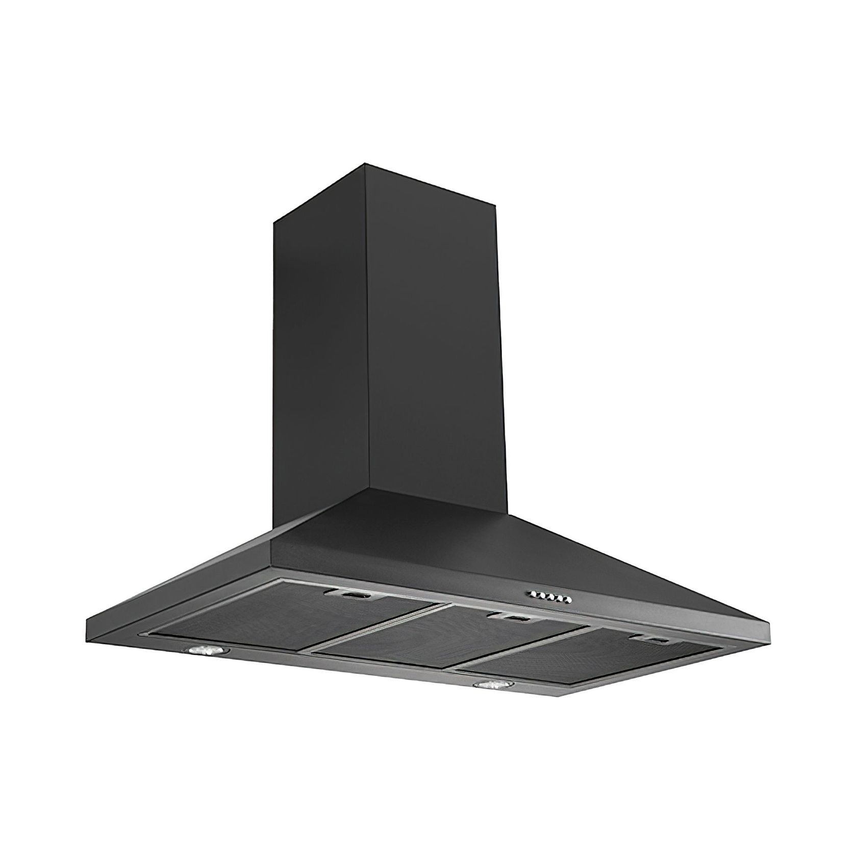 Black Wallmount Rangehood 900mm - TRI-900B gallery detail image