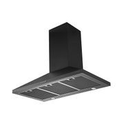 Black Wallmount Rangehood 900mm - TRI-900B gallery detail image