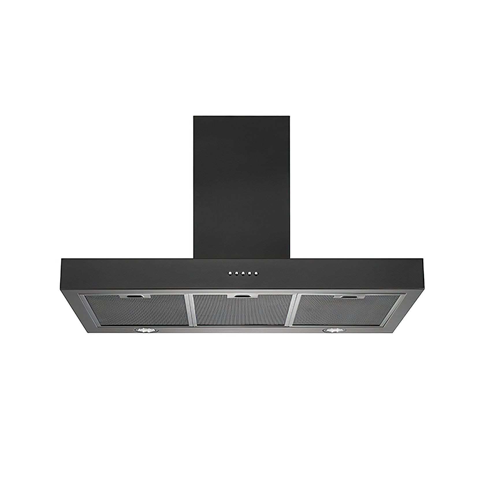 Black Wallmount Rangehood 900mm - TSH-900B gallery detail image