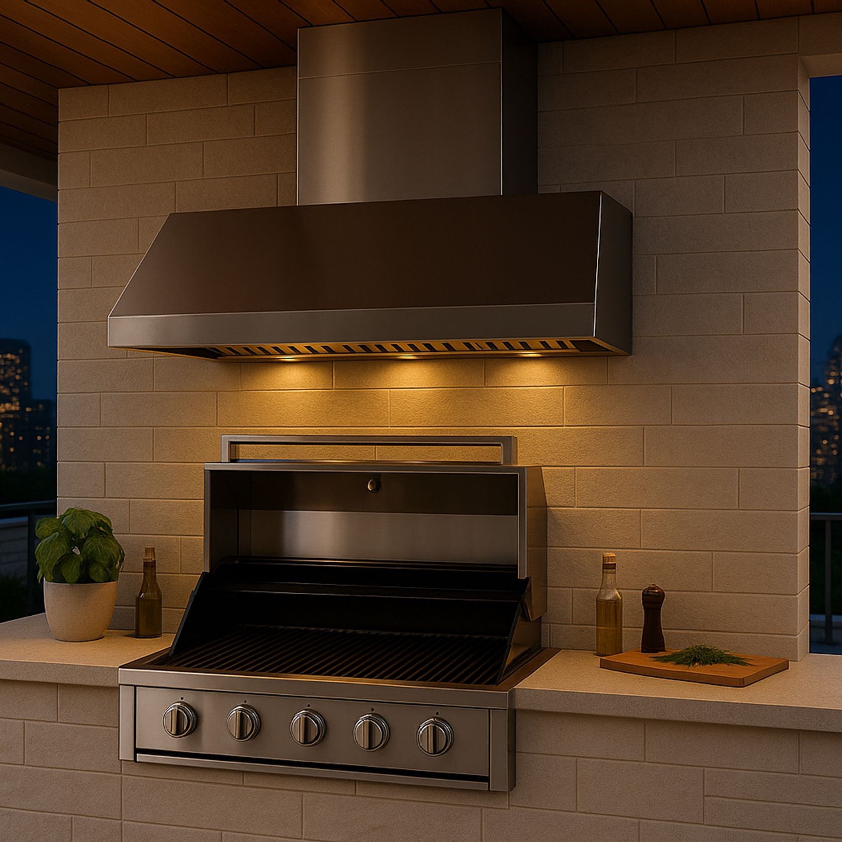 Silent BBQ Alfresco Rangehood 1200mm - DBH1200S gallery detail image