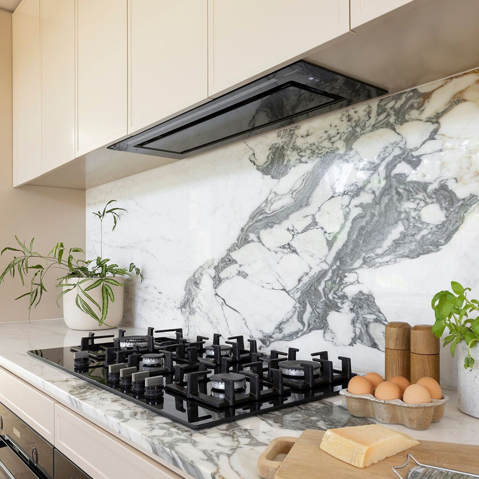 Silent Glass Undermount Rangehood 900mm - KLS-9GLASSBLK gallery detail image