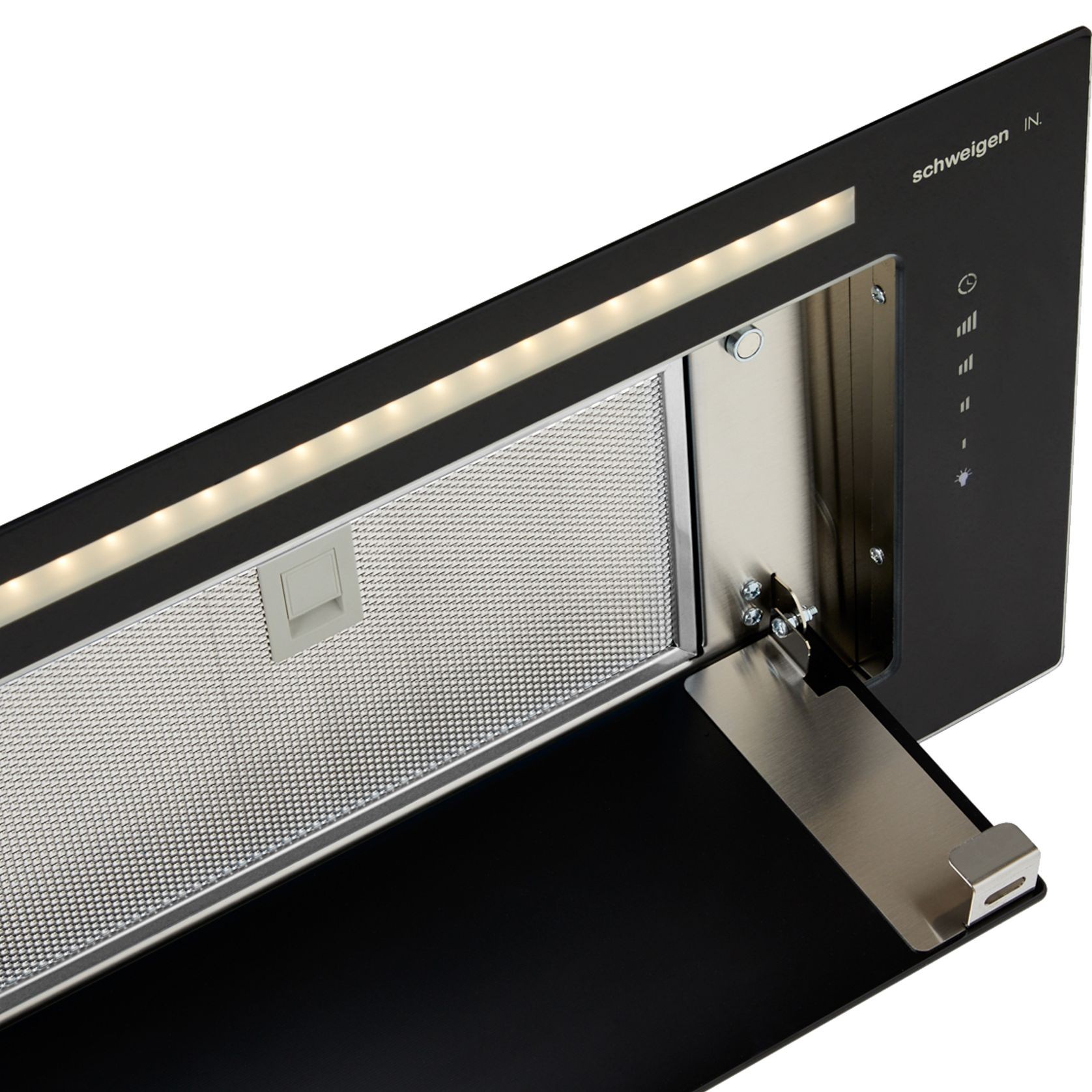 Silent Glass Undermount Rangehood 900mm - KLS-9GLASSBLK gallery detail image