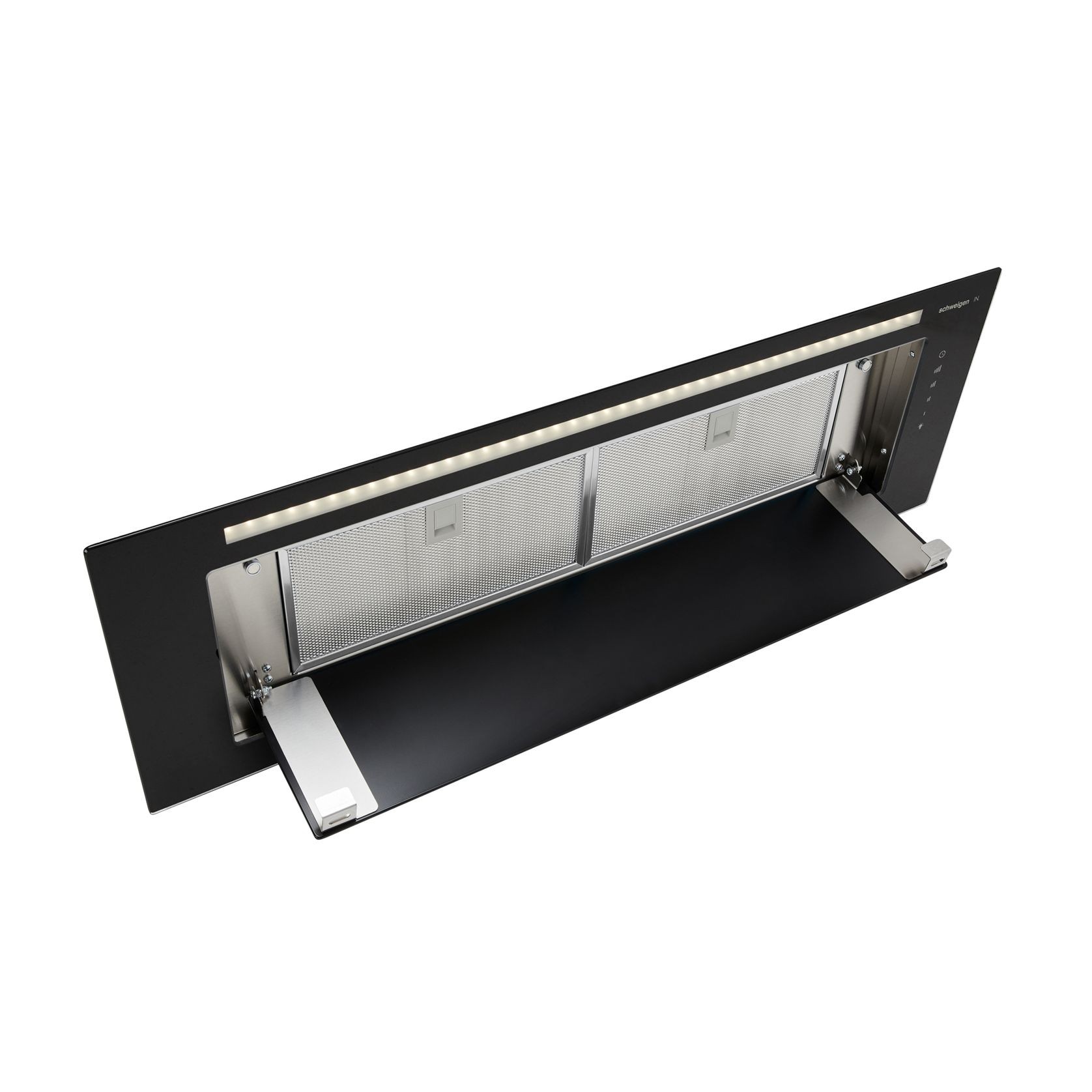 Silent Glass Undermount Rangehood 900mm - KLS-9GLASSBLK gallery detail image