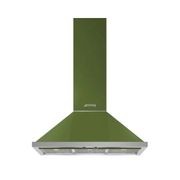 Smeg Portofino 90cm Wallmount Canopy Rangehood - Olive Green gallery detail image