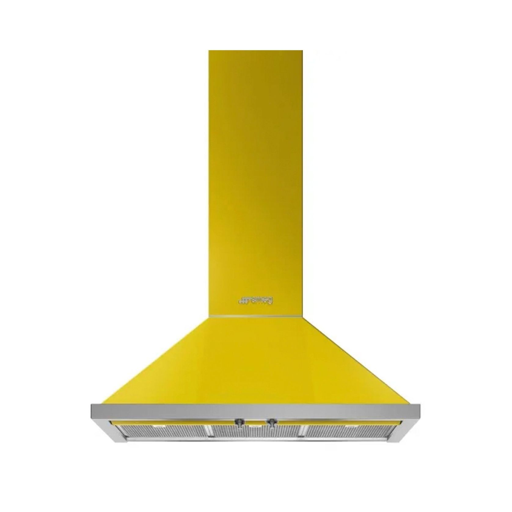 Smeg Portofino 90cm Wallmount Canopy Rangehood - Yellow gallery detail image