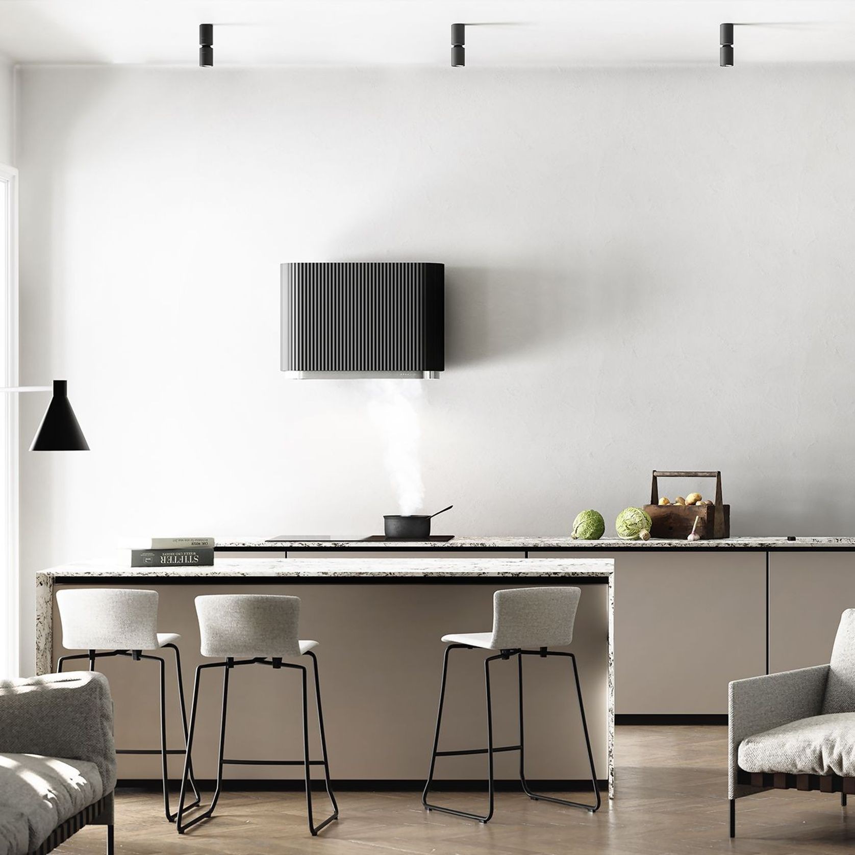 Wallmount Rangehood 900mm (Non-Silent)-SDAURA-9 gallery detail image