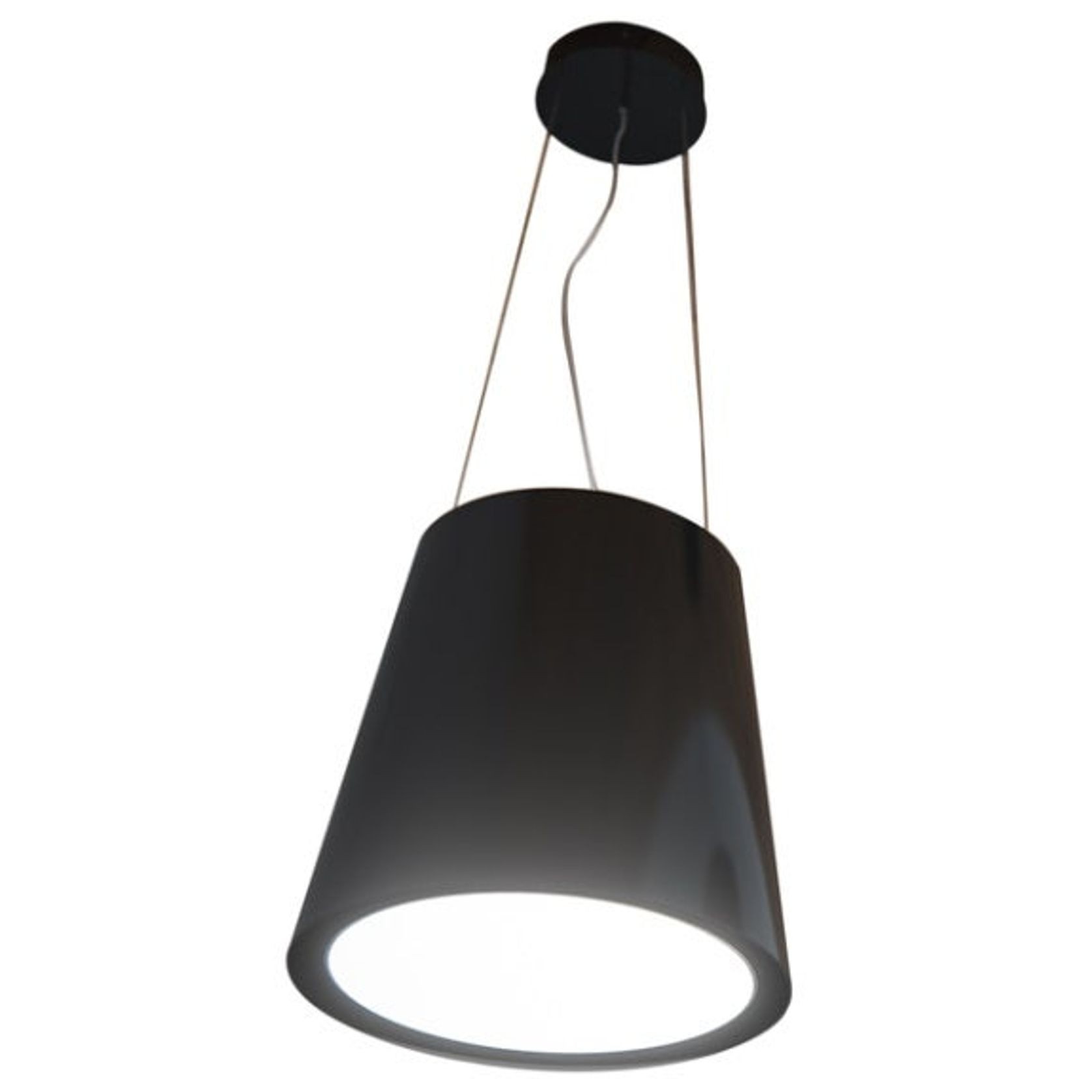 Sirius Ceiling Mount Pendant Rangehood - Black gallery detail image