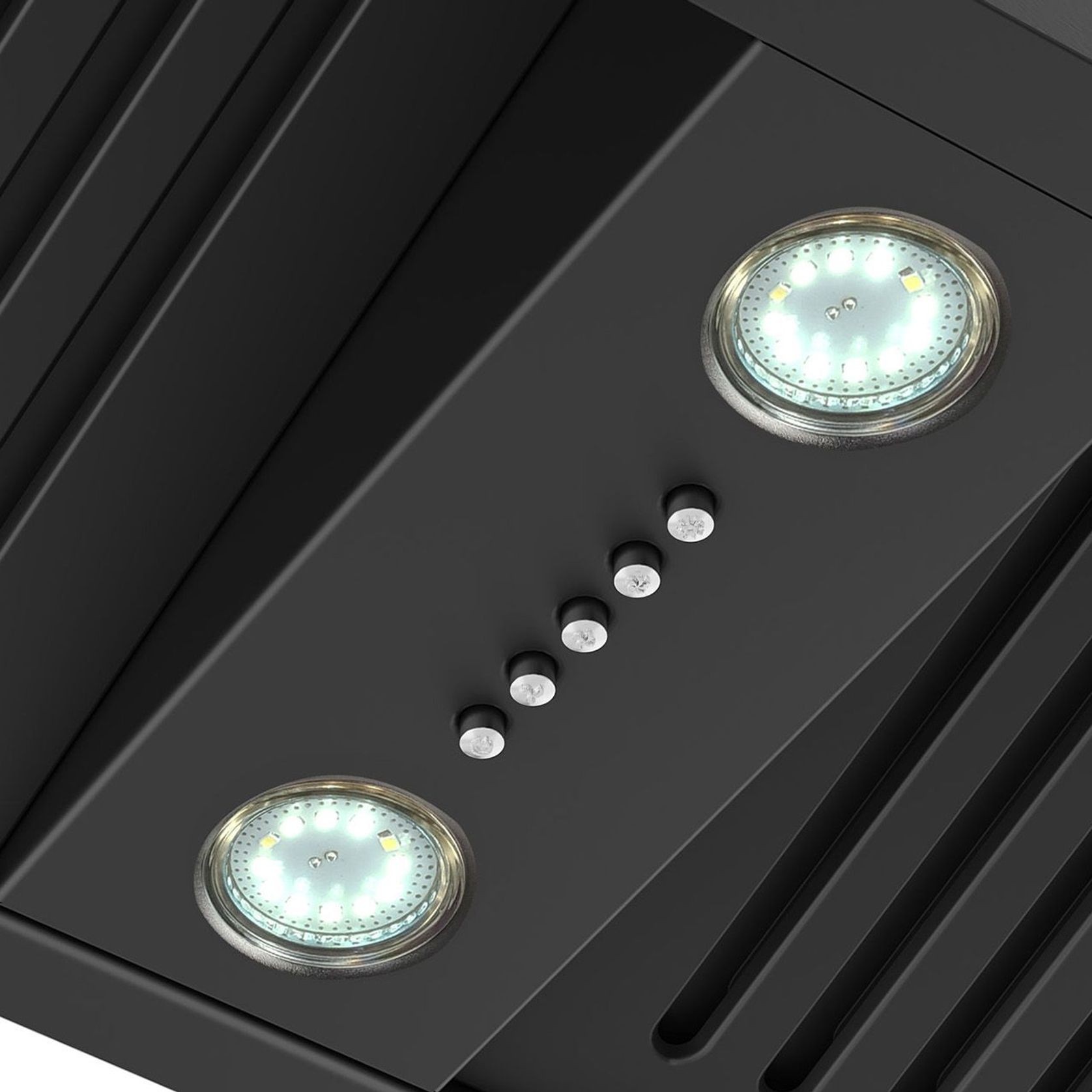 Black Undermount Rangehood 600mm (Non Silent) - SWU-9B gallery detail image