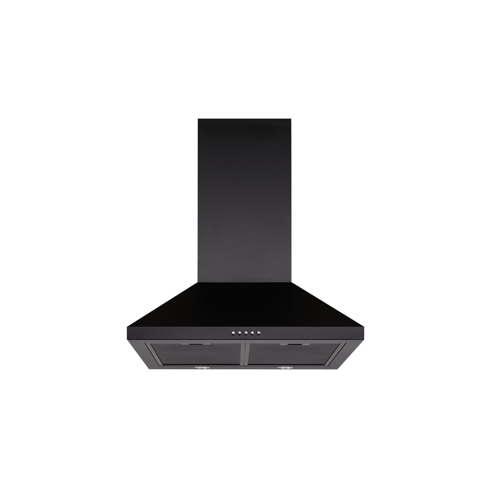 Black Wallmount Rangehood 600mm - TRI-600B gallery detail image