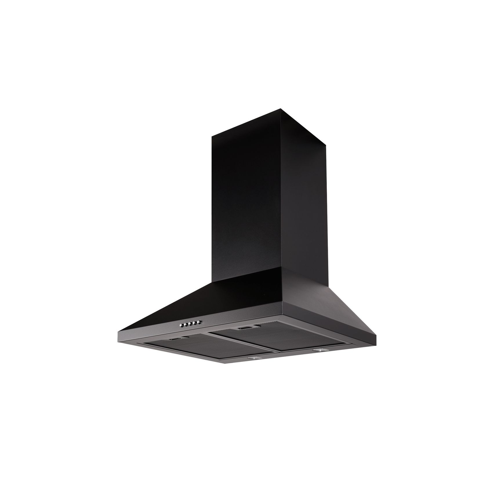 Black Wallmount Rangehood 600mm - TRI-600B gallery detail image