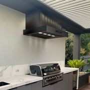 Excelsior Black BBQ Rangehood Wall Mounted 1200mm gallery detail image