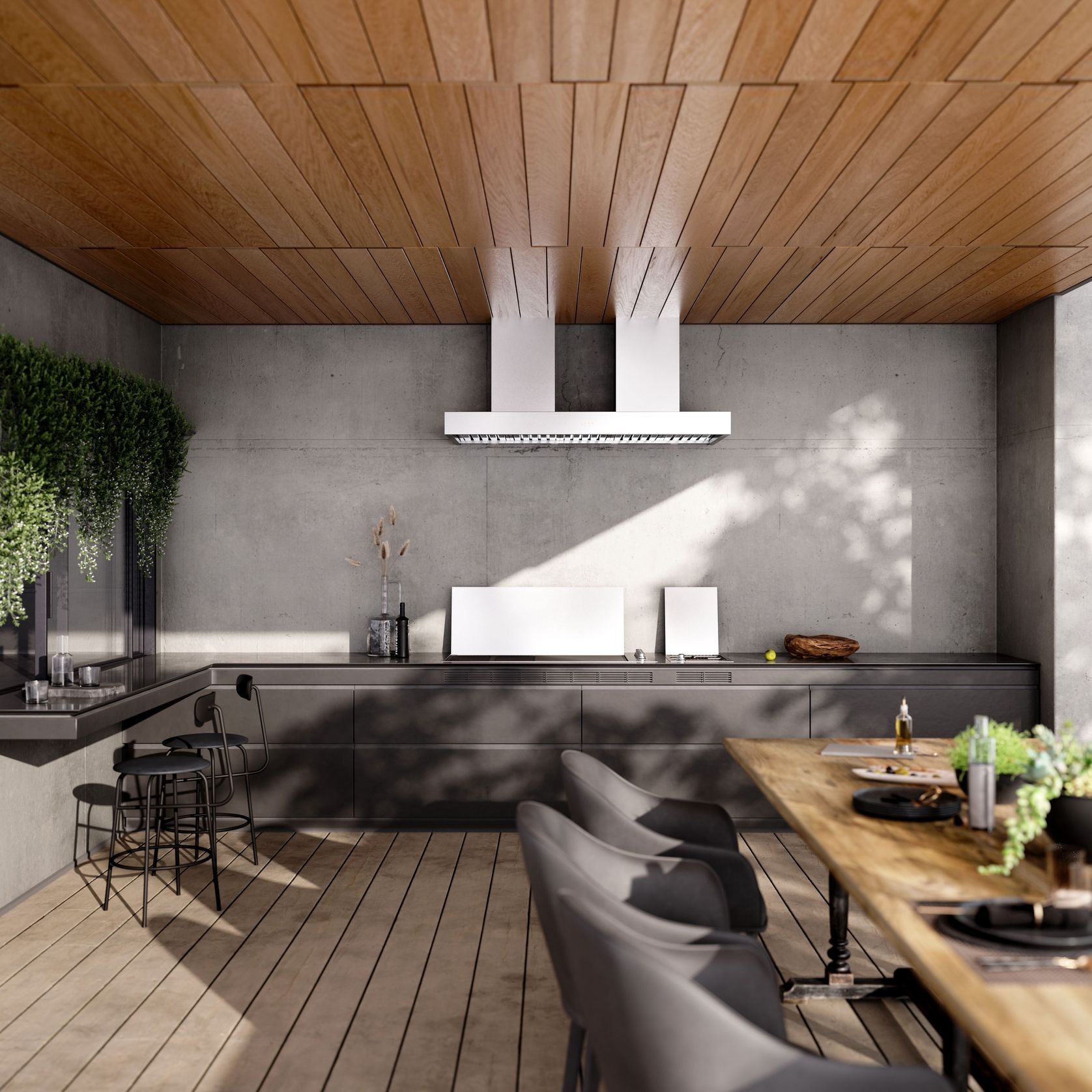 Whispair New York 150 Wall Mounted Alfresco Rangehood gallery detail image