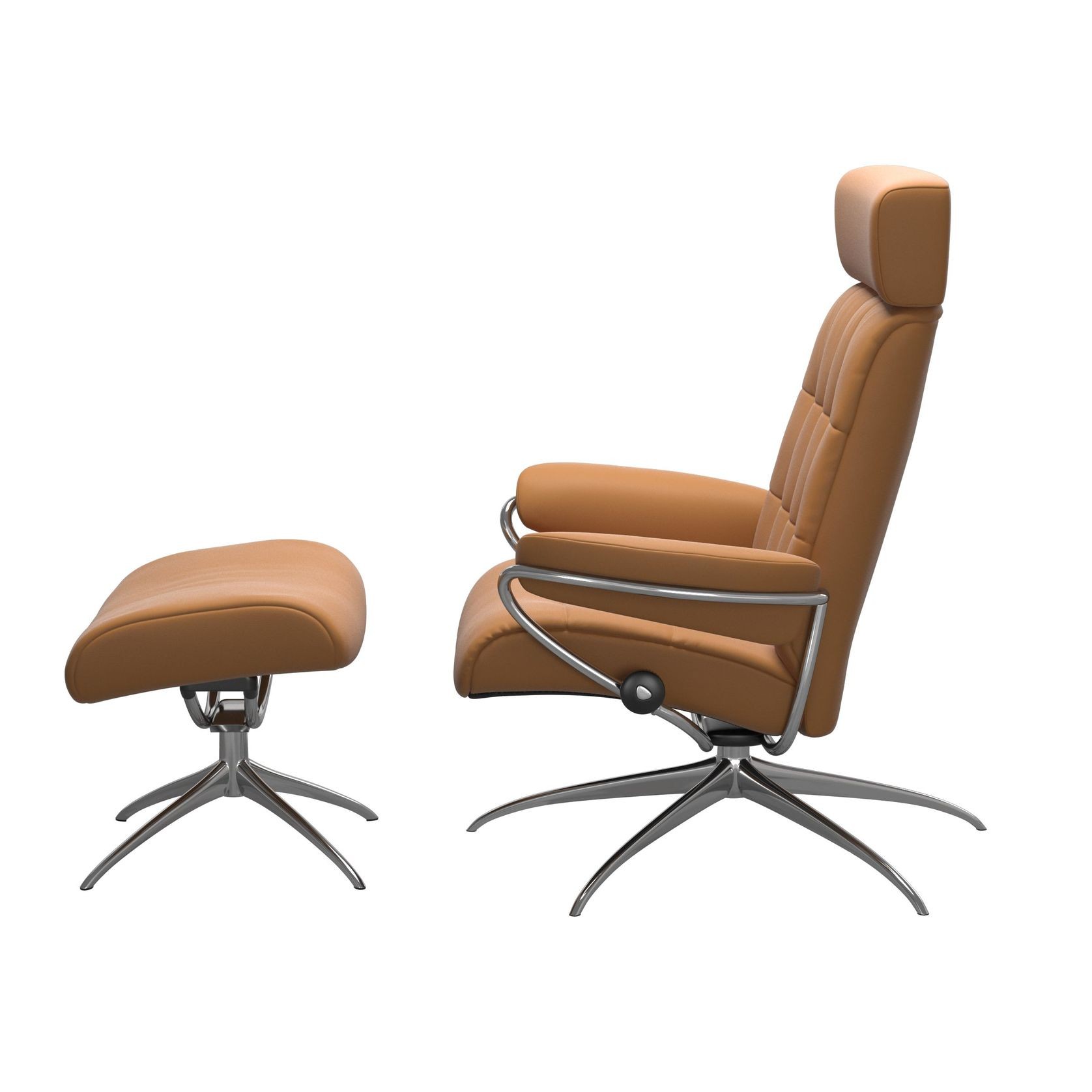 Stressless® London Star Recliner w/ Adjustable Headrest gallery detail image