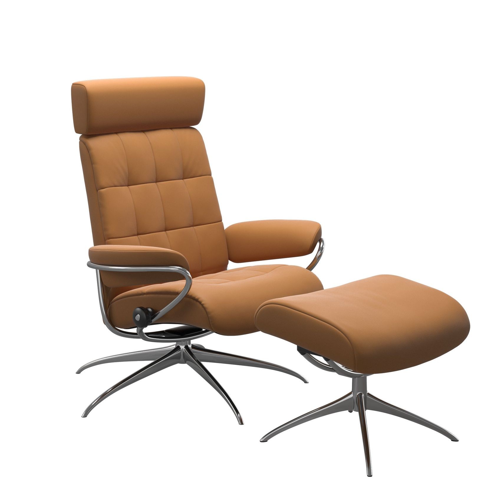Stressless® London Star Recliner w/ Adjustable Headrest gallery detail image