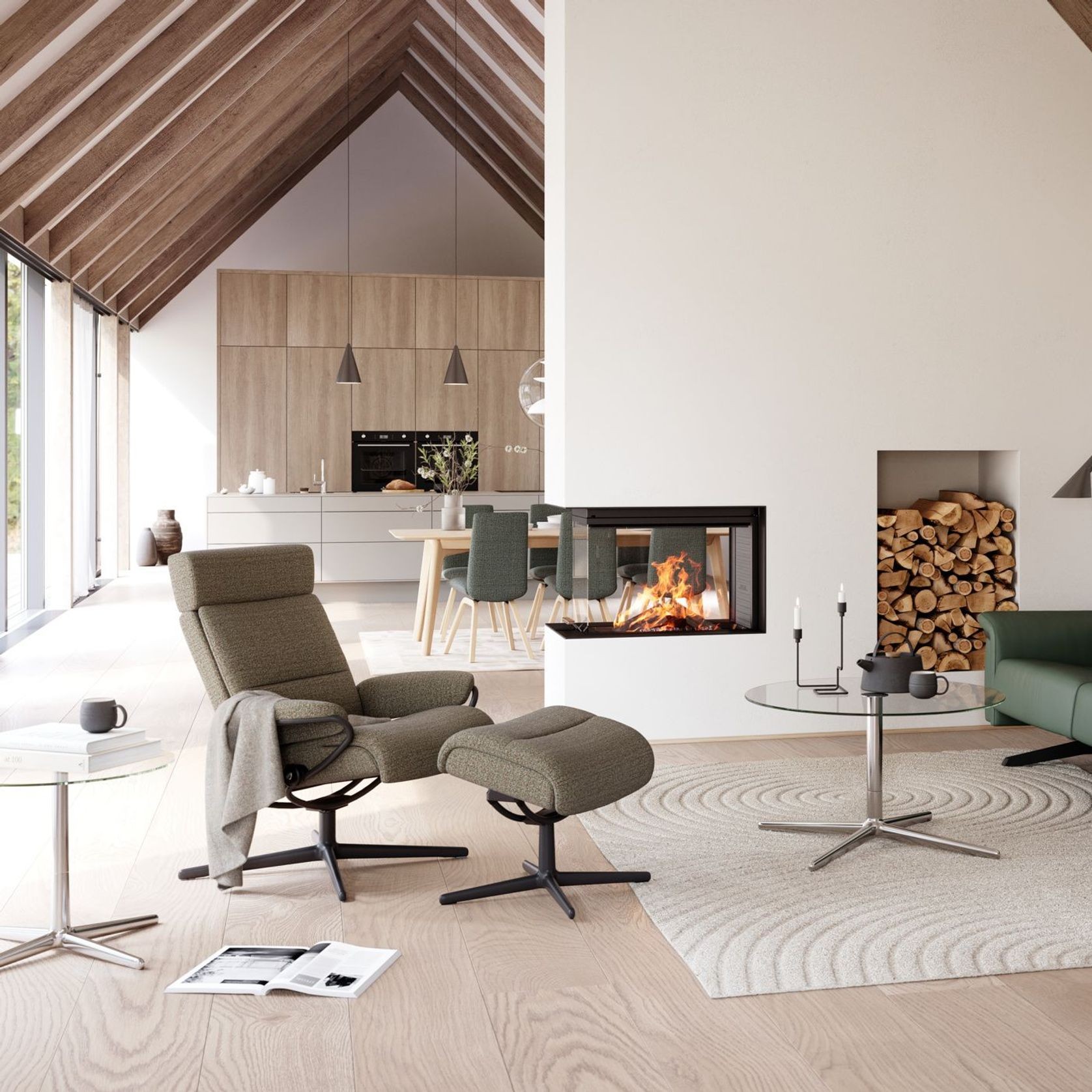 Stressless® Tokyo with Adjustable Headrest gallery detail image