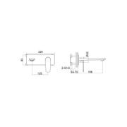 Code Pure Wall Mounted Basin Mixer gallery detail image