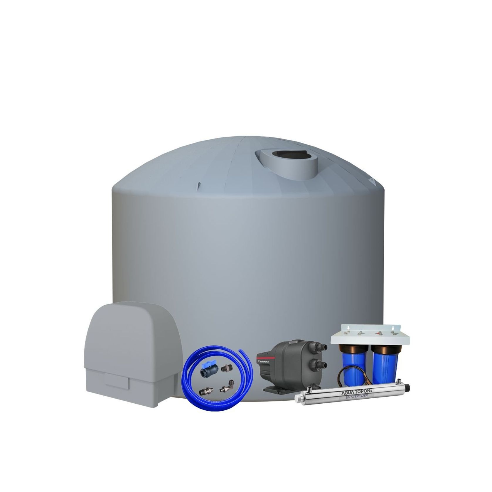 25000 LITRE PLASTIC WATER TANK COMBO INCL. ACCESSORIES gallery detail image