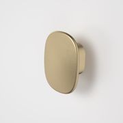 Contura II Robe Hook - Small  | Brushed Brass gallery detail image