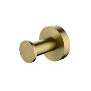 Lucid Pin Robe Hook Brushed Brass gallery detail image