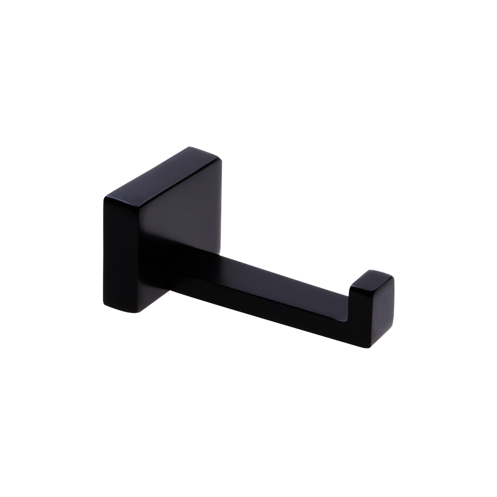 Cubic Robe Hook Satin Black gallery detail image