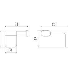 Abode Robe Hook Brushed Nickel gallery detail image