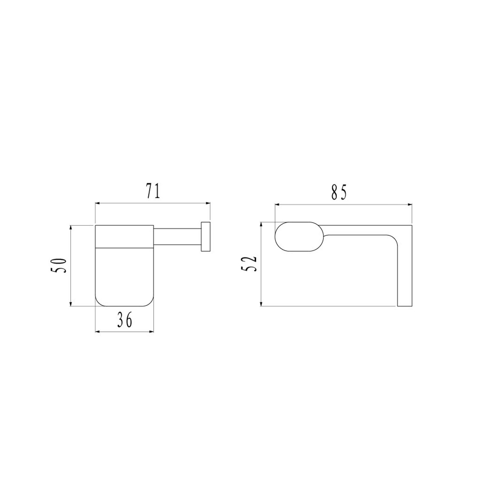 Abode Robe Hook Brushed Nickel gallery detail image