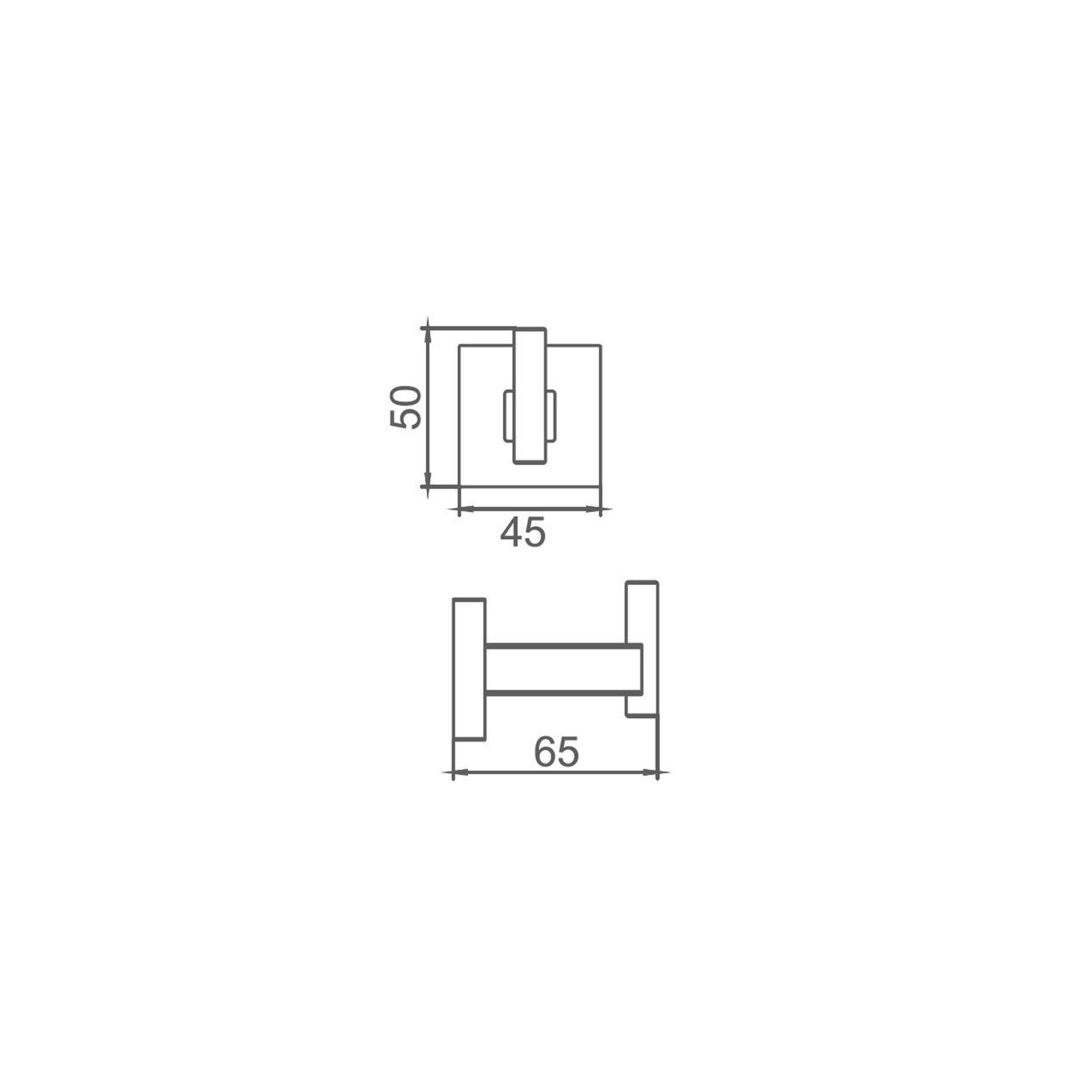 Butler Robe Hook Matte Black gallery detail image