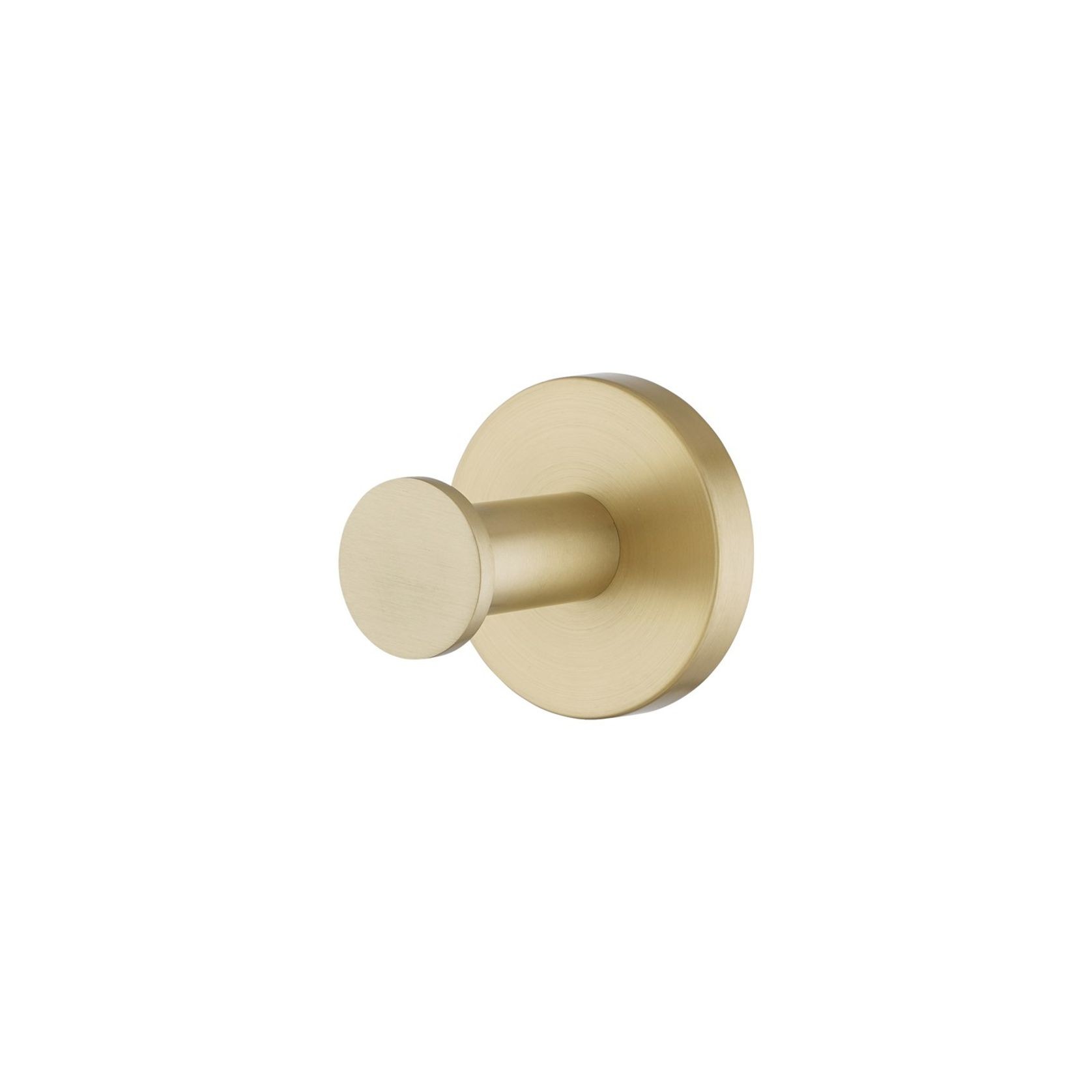 Lucid Pin Robe Hook Light Brushed Brass gallery detail image