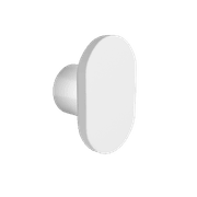 iStone Oval Robe Hook Matte White gallery detail image