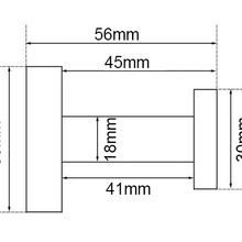 Lucid Pin Robe Hook Brushed Brass gallery detail image