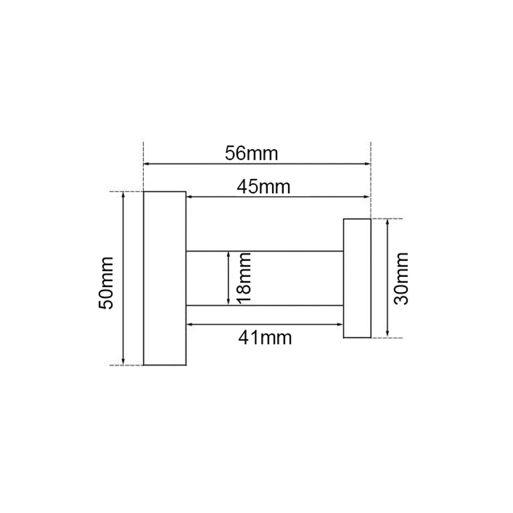 Lucid Pin Robe Hook Brushed Brass gallery detail image