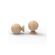 Large Ball - Curtain Rod Finial gallery detail image