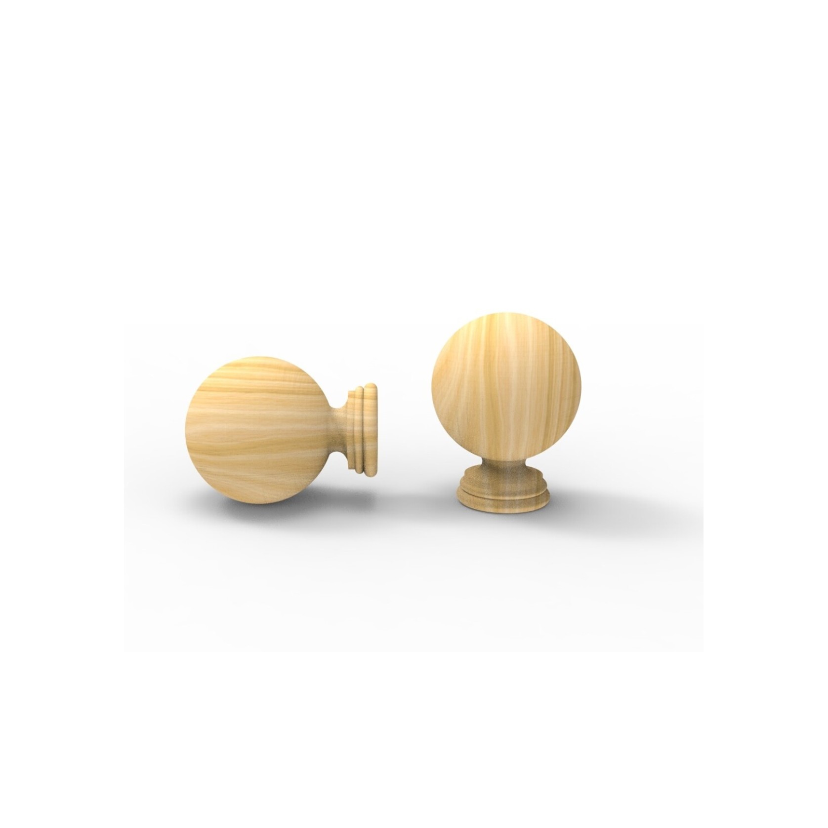 Large Ball - Curtain Rod Finial gallery detail image