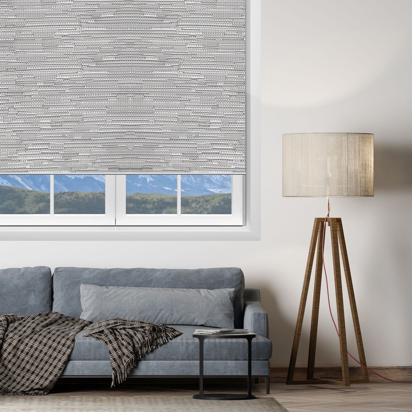 Motorised Light Filtering Roller Blinds gallery detail image