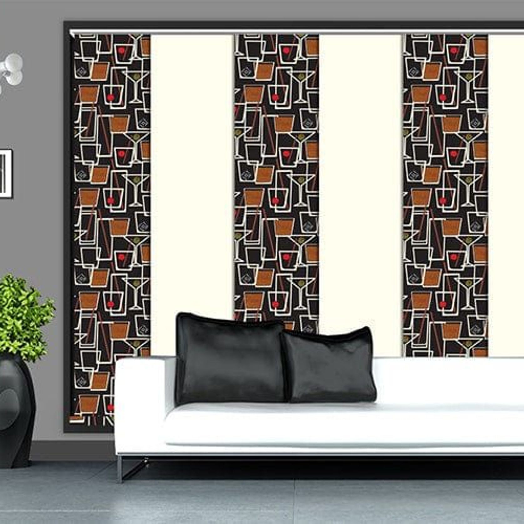 Elite Blackout Panel Blinds - 6 Panel gallery detail image