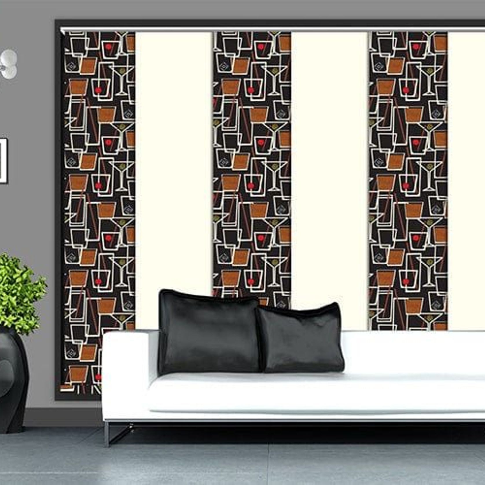 Supreme Blackout Panel Blinds - 6 Panel gallery detail image