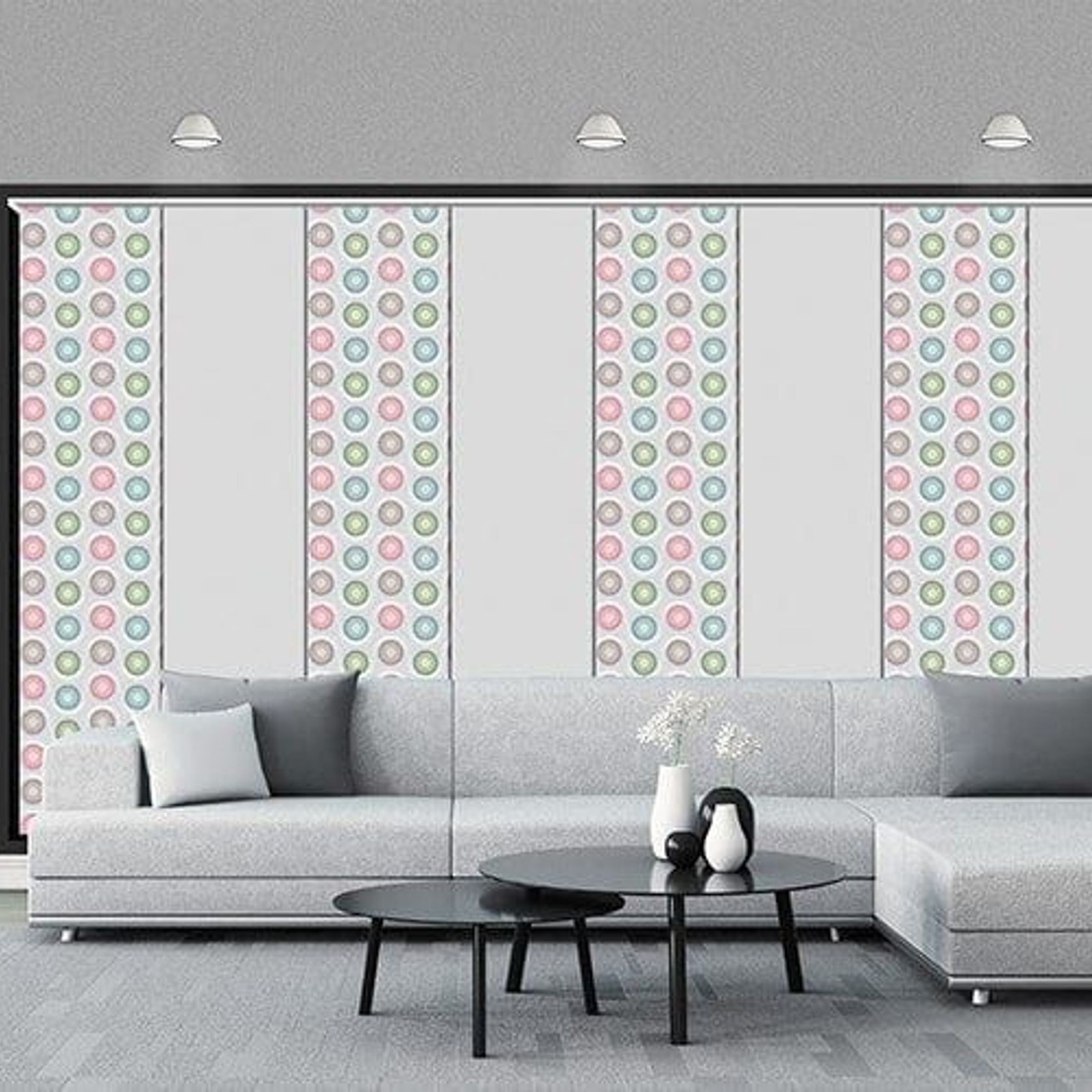 Elite Blackout Panel Blinds - 6 Panel gallery detail image