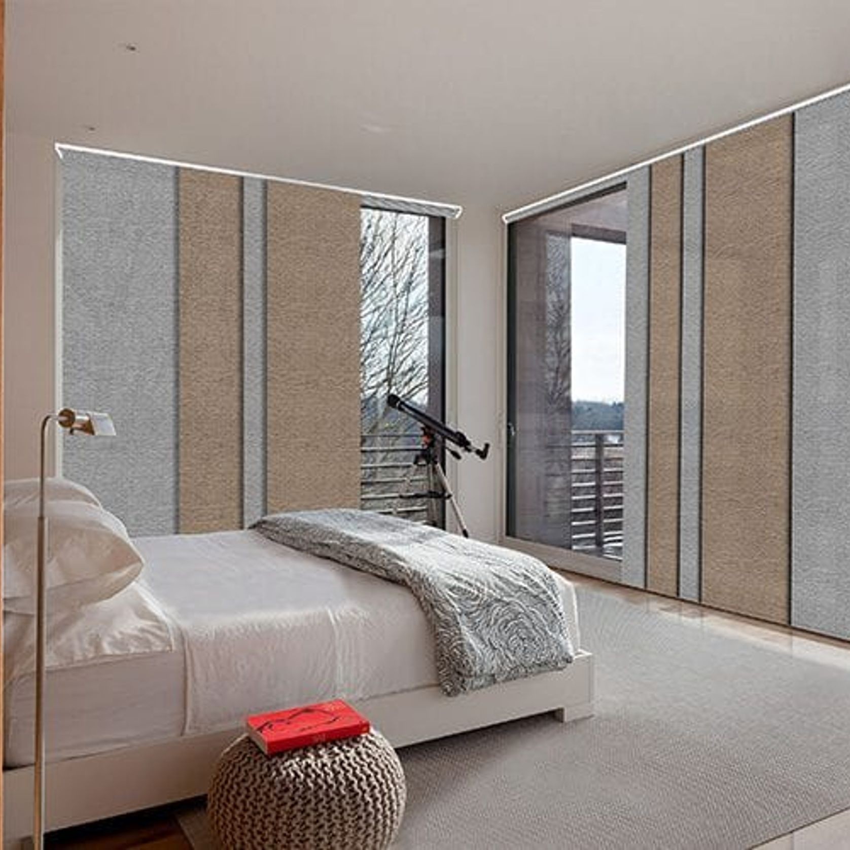Deluxe Light Filter Blinds - 6 Panel gallery detail image