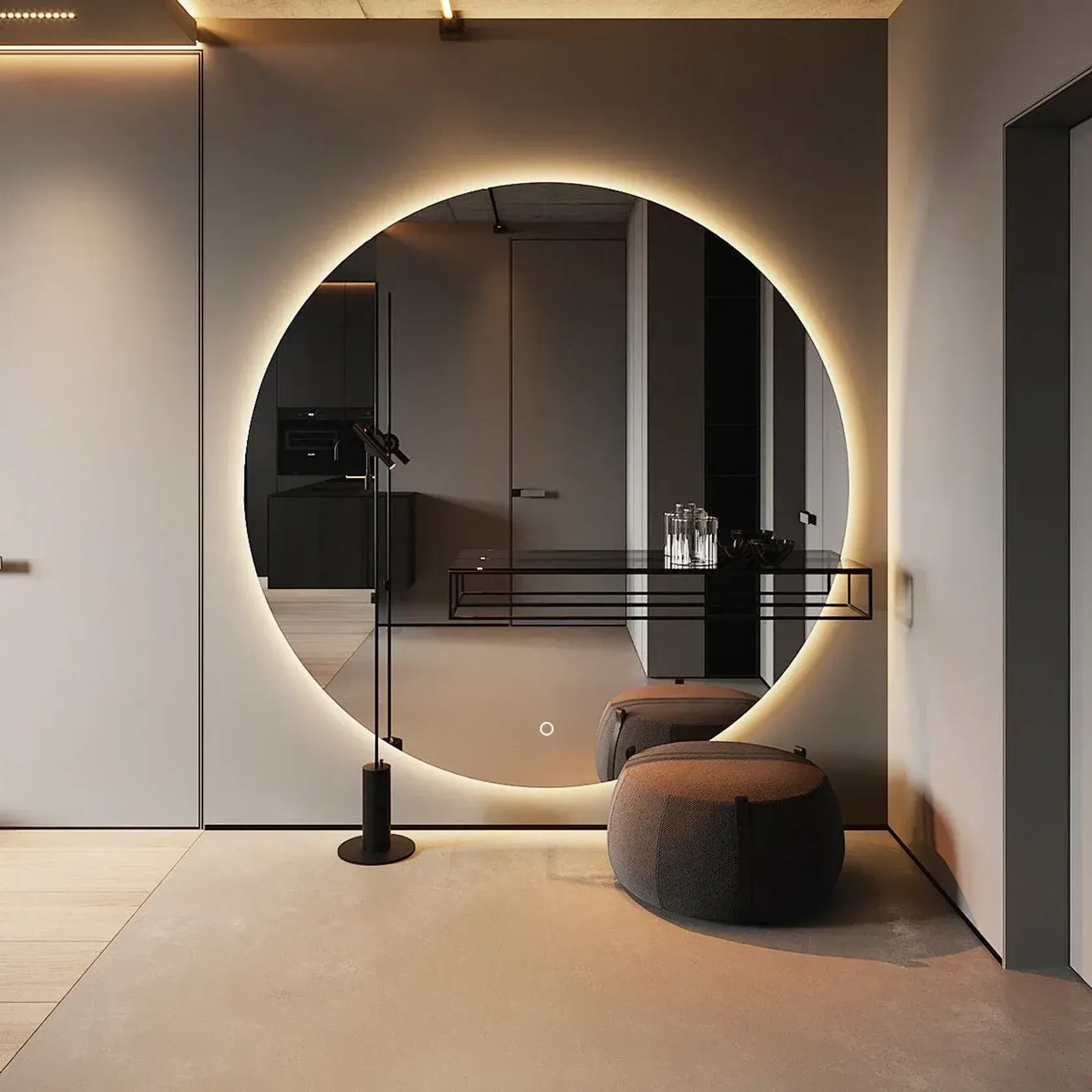 Céline Large Round Mirror | 1800 x 1800 gallery detail image
