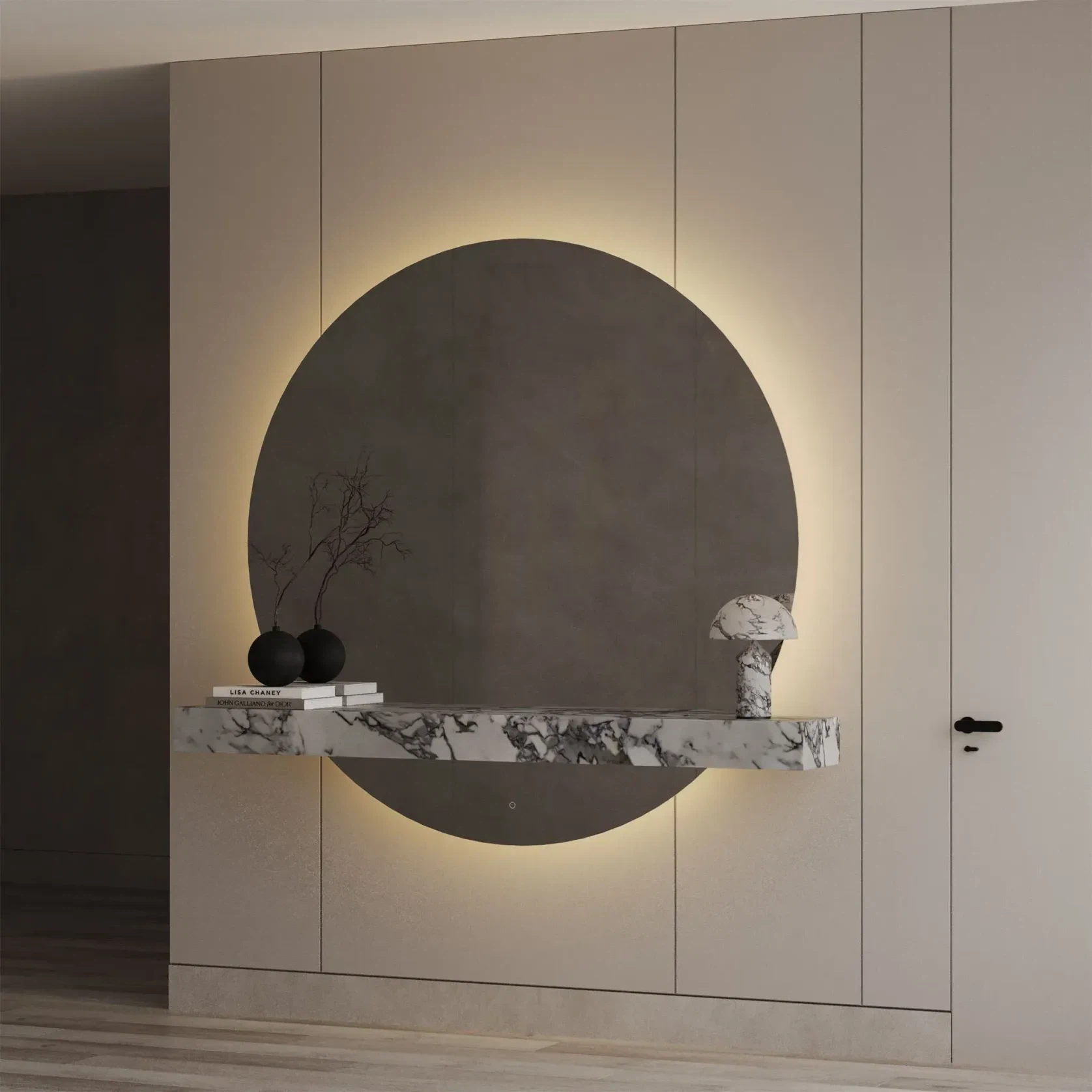 Céline Large Round Mirror | 1800 x 1800 gallery detail image