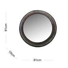 Torlouse Round Wall Mirror - 91cm gallery detail image