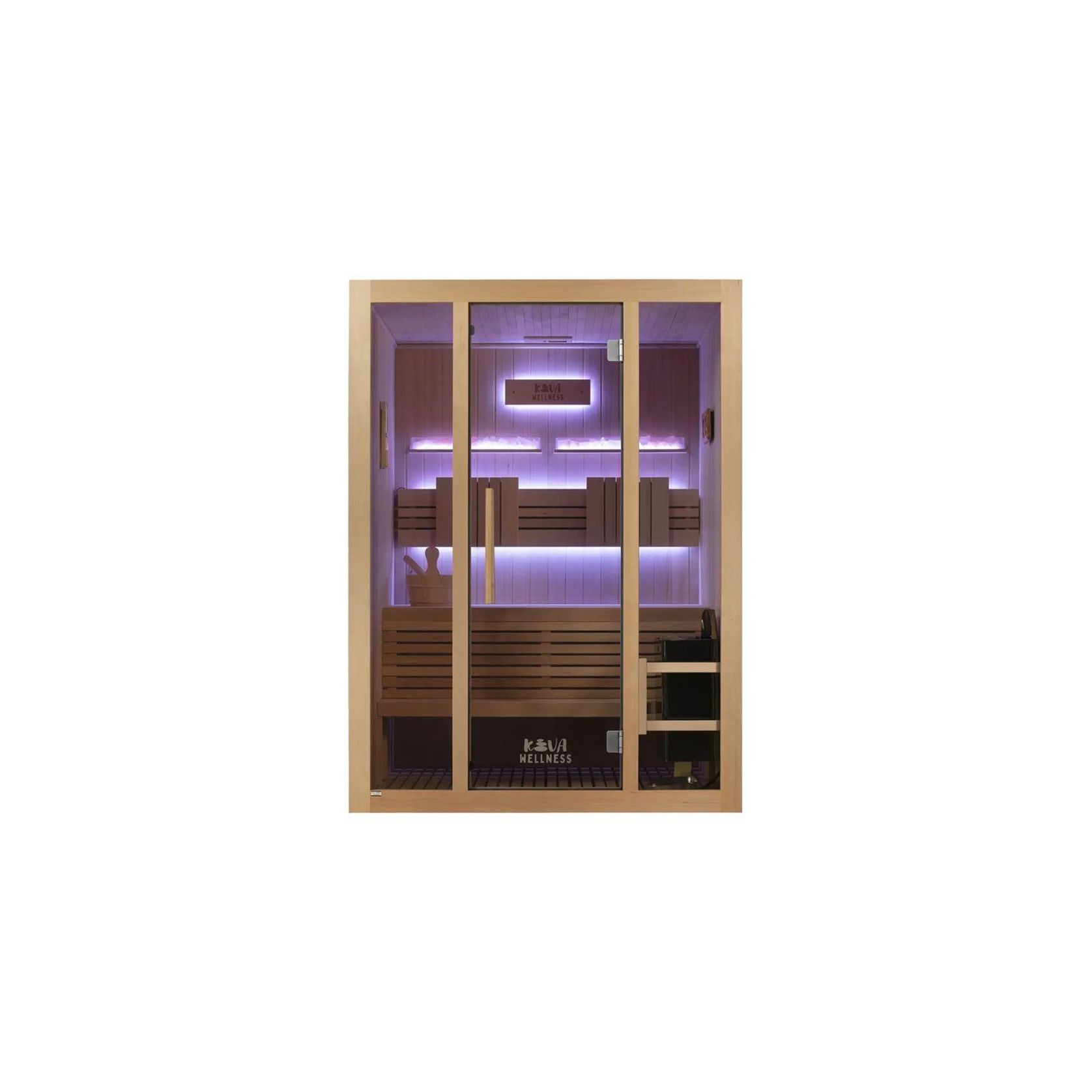 Kiva Reset™ 3 Person Traditional Double Tier Sauna gallery detail image